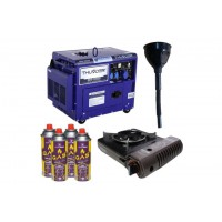 Дизельный генератор THUNDER DRS-12500 + газовая плитка Orcamp CK-505 + 4 газовых картриджа 400 мл