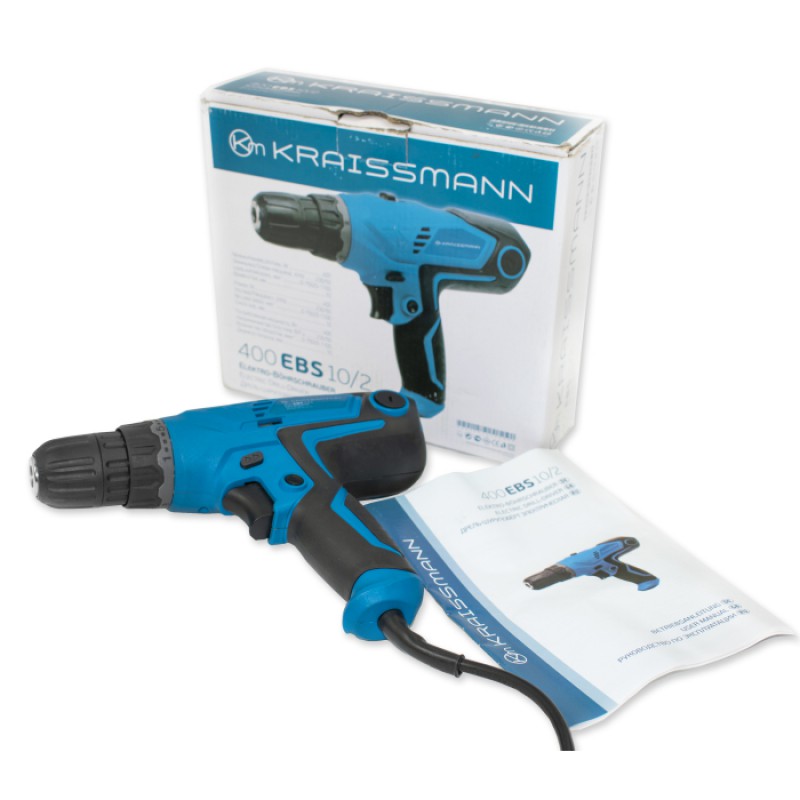 Шуруповерт сетевой Kraissmann 400 EBS 10/2