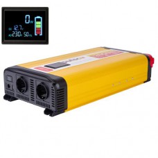 Перетворювач напруги PULSO/ISU-2000/12V-220V/2000W/LCD/USB-5VDC2.0A/син.хвиля/клеми
