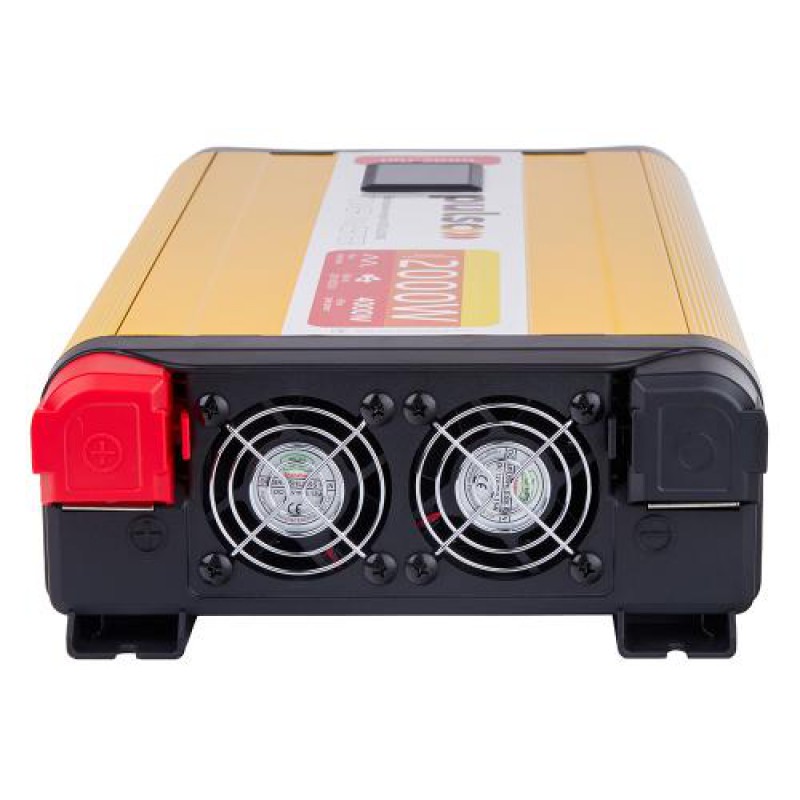 Преобраз. напряжения PULSO/ISU-2000/12V-220V/2000W/LCD/USB-5VDC2.0A/син.волна/клеммы