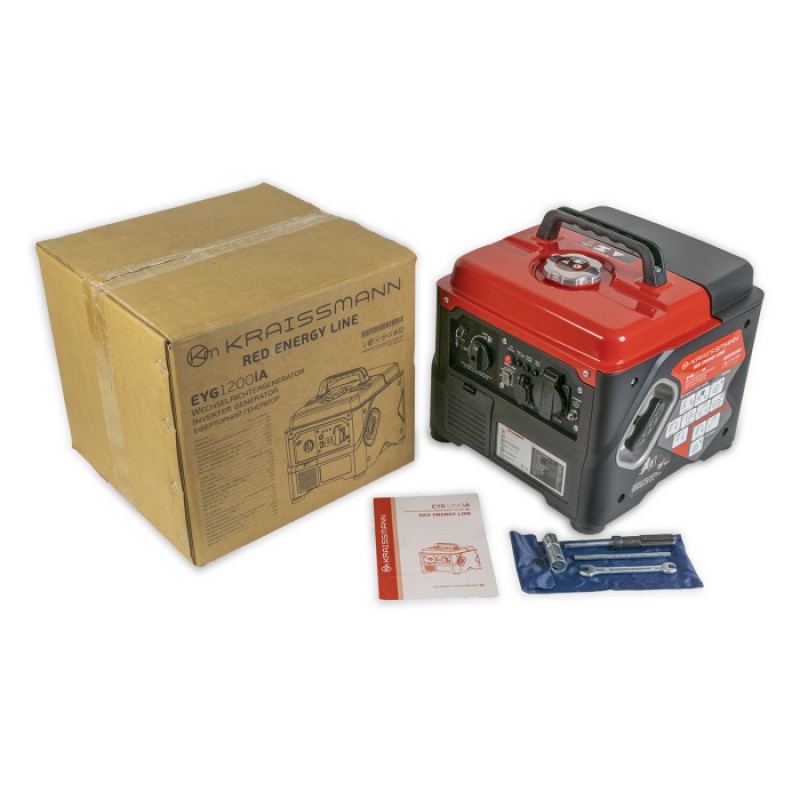 Инверторный генератор 1.2 квт KRAISSMANN EYG1200IA