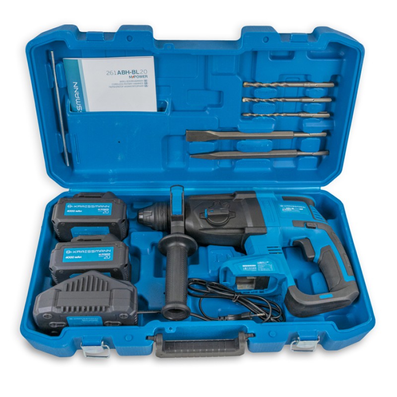 Перфоратор акумуляторний KRAISSMANN 261 ABH-BL 20/2 MP (M-POWER SERIES 20)