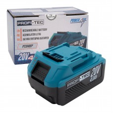 Акумуляторна батарея PROFI-TEC PT2040EP POWERLine (20 В / 4.0 Аг, високострумова, з індикатором)