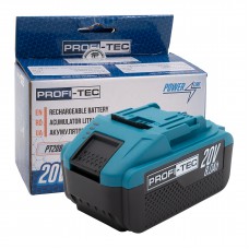 Аккумуляторная батарея PROFI-TEC PT2080EP POWERLine (20 В / 8.0 Ач, высокотоковая, с индикатором)