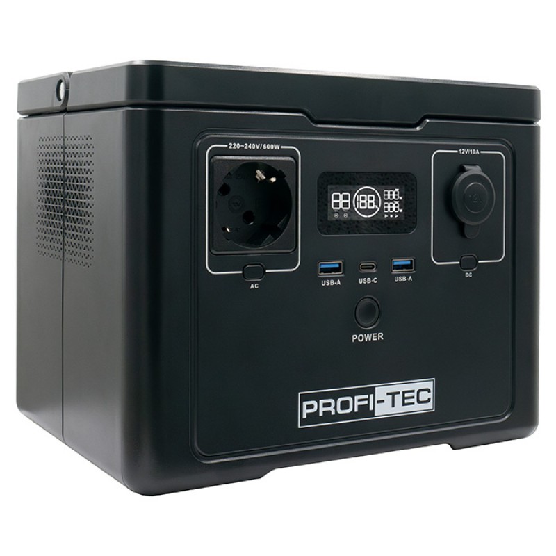 Зарядна станція портативна PROFI-TEC PPS600 LiFePO₄ (ном. 600 Вт / макс. 1200 Вт, батарея 512 Вт⋅год) Зарядна станція портативна PROFI-TEC PPS600 LiFePO₄ (ном. 600 Вт / макс. 1200 Вт, батарея 512 Вт⋅год)