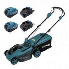 Акумуляторна газонокосарка PROFI-TEC EcoCut 43 Lite, 40В (2х20В), ширина 430мм, Безщітковий двигун (2 х PT2040MP (4.0Аг), 2×зарядний пристрій, коробка)
