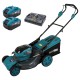 Аккумуляторная газонокосилка ROFI-TEC EcoCut 51 Pro (40 В (2×20 В), бесщеточный двигатель, мульчирование, ширина 510 мм, высота 30 - 80 мм, травосборник 50 л) 2×PT2080EP (8.0 Ач), ЗУ QBCD20/4 dual quick, коробка, заглушка для мульчирования