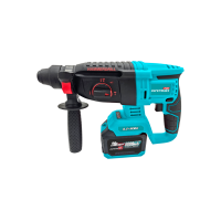 Перфоратор акумуляторний Grand ПА-20/26 BL, безщітковий двигун, 1 АКБ + ЗУ, 20В, 0-1500 об/хв, 0-6000уд/хв, 6Ач, коробка