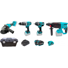 Набір акумуляторних інструментів Grand № 4 (МШУ-20BL/PRO+ДА-20/13UBL+АГ-800UBL+ПА-20/26BL)