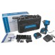 Акумуляторний ударний гайковерт Kraissmann KRAISSMANN 1103 ASS-BL 20/2 MP (крутний момент 650 Нм, дві АКБ по 4000 мАг, зарядний пристрій, набір головок, перехідники для свердлильного патрону та біт, кейс)