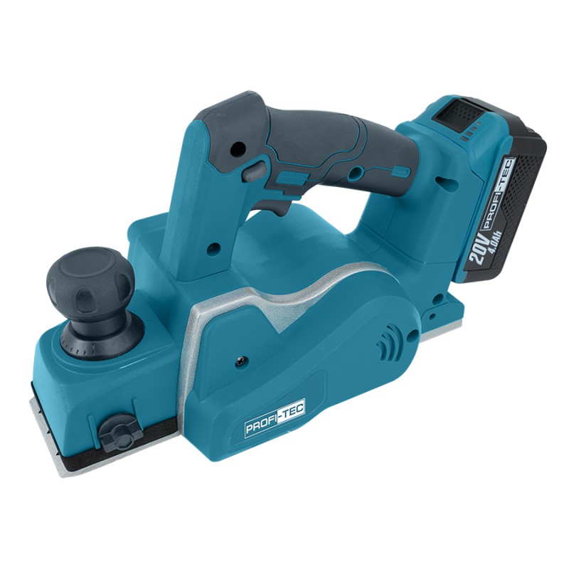 Акумуляторний рубанок PROFI-TEC PCP9020 UltraCore (20 В, безщітковий двигун, ширина стругання 82 мм, глибина стругання 2 мм) без АКБ та ЗП, кейс