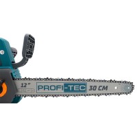 Аккумуляторная цепная пила PROFI-TEC PCS1220 UltraCore  (20 В, бесщеточный двигатель, LCD дисплей шина 30 см, 10.0 / 12.0 м/с) без АКБ и ЗП, кейс