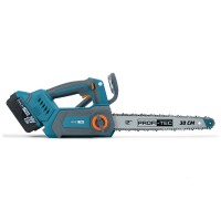 Акумуляторна ланцюгова пила PROFI-TEC PCS1220 UltraCore (20 В, безщітковий двигун, LCD дисплей шина 30 см, 10.0 / 12.0 м/с) без АКБ та ЗП, кейс
