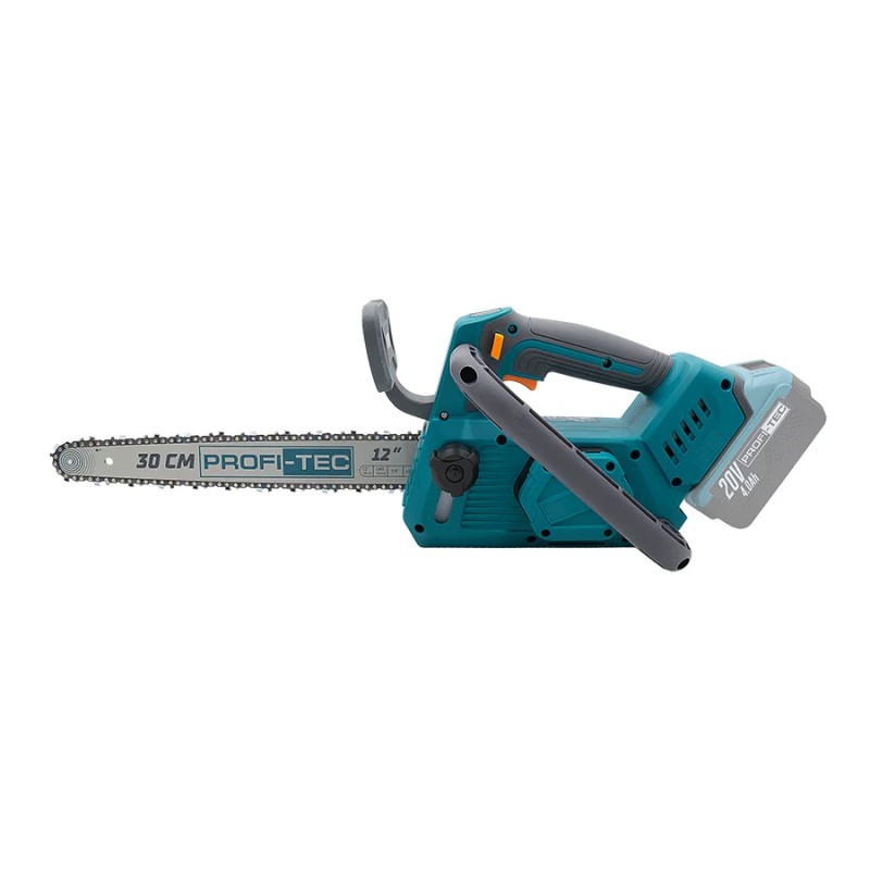 Аккумуляторная цепная пила PROFI-TEC PCS1220 UltraCore (20 В, бесщеточный двигатель, LCD дисплей шина 30 см, 10.0 / 12.0 м/с) 1×PT2040EP (4,0 Ач), зарядное устройство