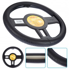 Чехол на руль VLOD-24LC5 BK M черный/БУ/кожа один шов