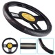 Чехол на руль VLOD-24LC10 BK/RD M черный/БУ/кожа