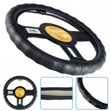 Чехол на руль VLOD-24LC6 BK M черный/БУ/кожа один шов