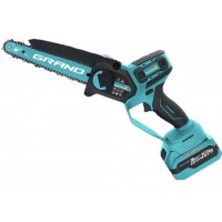 Акумуляторна ланцюгова пила Grand АПЦ-8HS/4-1 (HIGH SPEED), 20V/4Аг, 420 м/хв, Безщітковий двигун, шини: 203мм.(8'), 1 АКБ, коробка