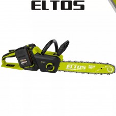 Аккумуляторная цепная пила Eltos АПЦ-40А/16'-4, Бесщеточный двигатель, 40V (20+20)/4Ач, 360 м/мин, шины: 40см и 35см, 2 АКБ, коробка