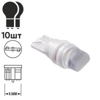 Лампа PULSO/габаритна/LED T10/1SMD/3D/CERAMIC/12v/0.5w/60lm White