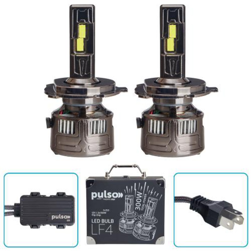 Лампы PULSO LF4-H4-H/L/Flip Chip/12V/300W/100000Lm/6000k