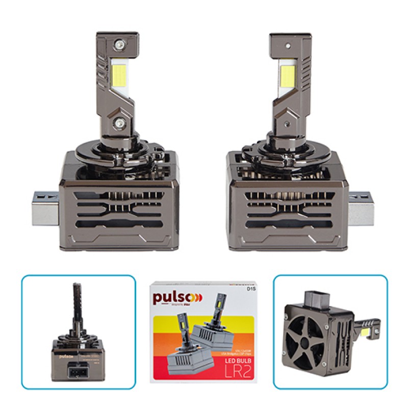 Лампы PULSO LR2-D1S/USA Bridgelux CSP chips/12V/2*55W/10000Lm/6000k