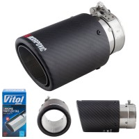 Насадка на глушник НГ-1143B matte, внутр.d 64мм/довж. 165мм/зовн.d 89мм