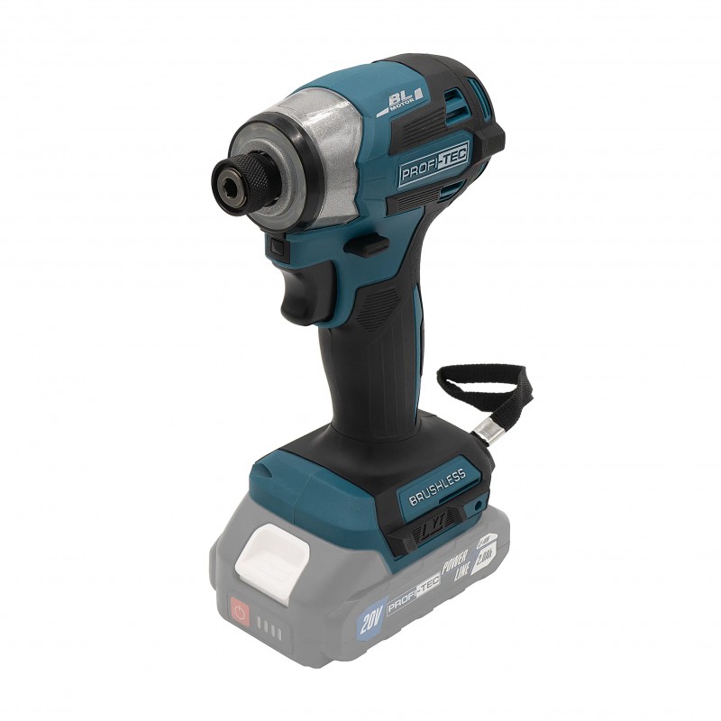 Акумуляторний імпульсний гвинтоверт PROFI-TEC PID1820BL POWERLine (180 Нм. набір біт, 2×PT2020MP (2.0 Аг), зарядний пристрій)