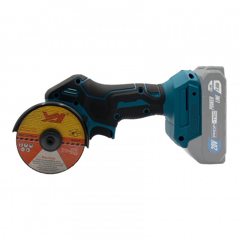 Аккумуляторный универсальный резак PROFI-TEC PWS7620 (20 В, диск 76 мм) (без аккумулятора и зарядного устройства)