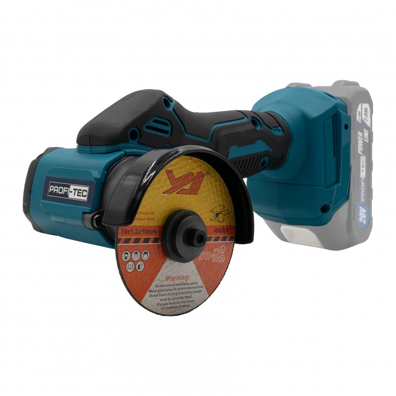 Аккумуляторный универсальный резак PROFI-TEC PWS7620 (20 В, диск 76 мм) (без аккумулятора и зарядного устройства)