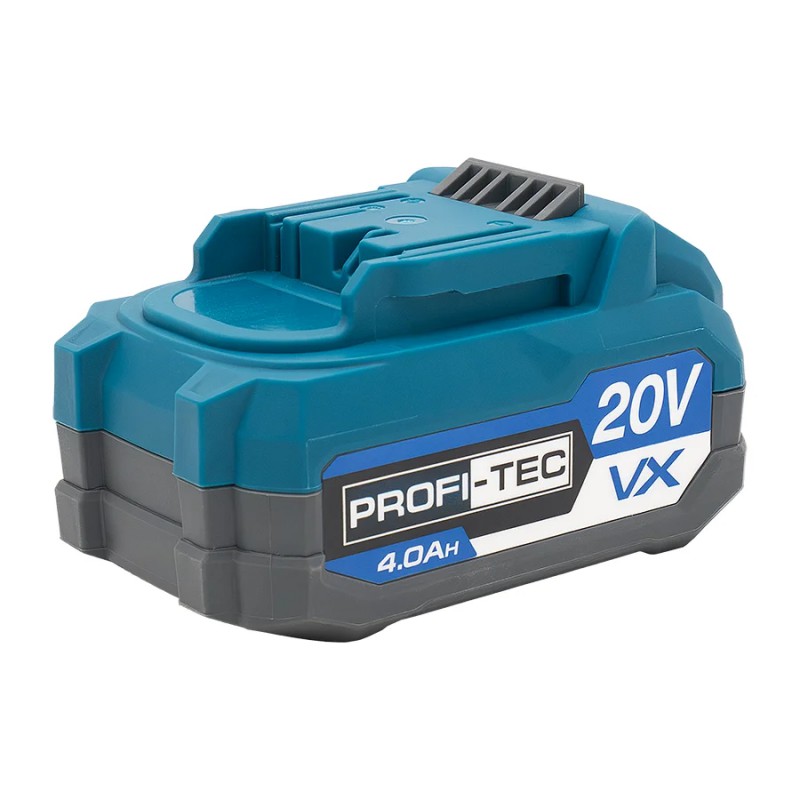 PROFI-TEC PT2040VX 20 В/4.0 Aг NEW (высокоточная, с элементами 10C и индикатором) прорезиненный корпус, усиленная плата, элементы и контактная группа