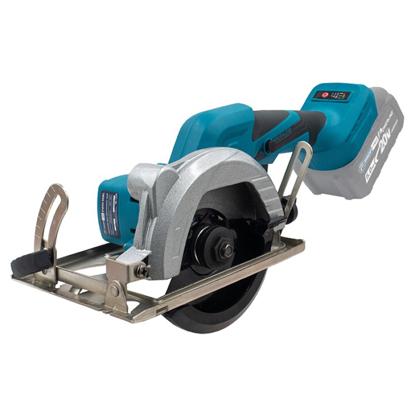 Акумуляторна універсальна дискова пила PROFI-TEC PCA1220BL POWERLine ((20 В, безщітковий двигун, 125 мм, пропил 0 – 41 мм) 1×PT2040EP (4.0Аг), ЗП BC20V, кейс