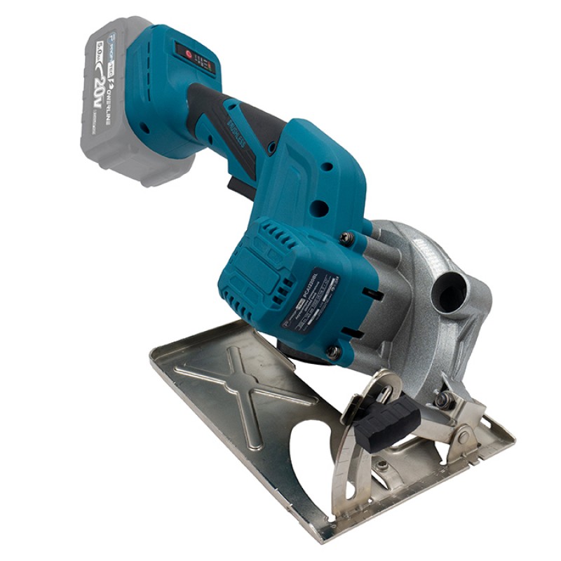 Акумуляторна універсальна дискова пила PROFI-TEC PCA1220BL POWERLine ((20 В, безщітковий двигун, 125 мм, пропил 0 – 41 мм) 1×PT2040EP (4.0Аг), ЗП BC20V, кейс