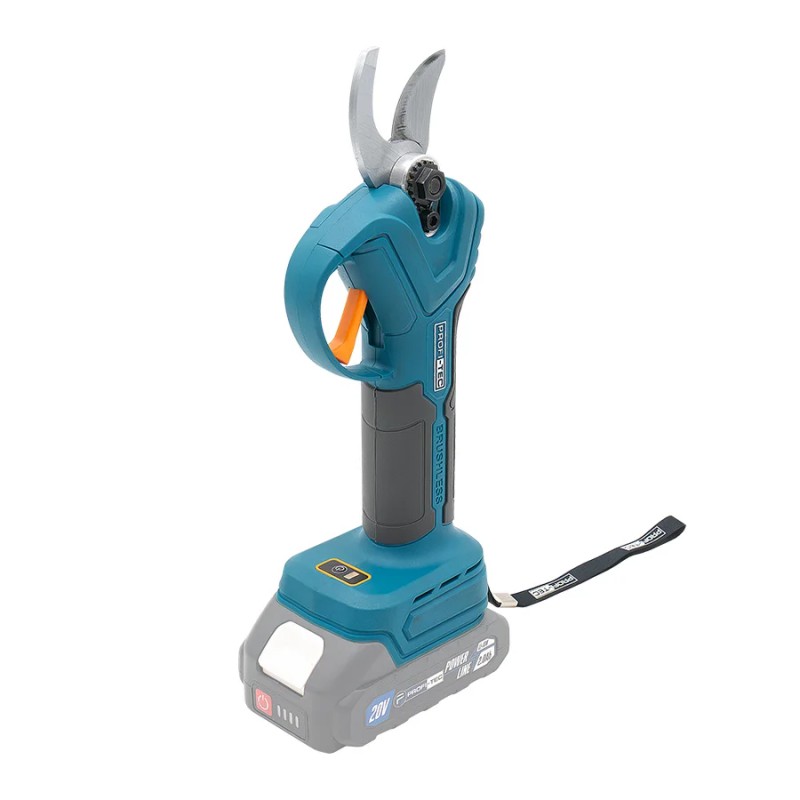 Акумуляторний секатор PROFI-TEC PES25 UltraCore (20 В, безщітковий двигун, різ 15 / 25 мм, 152 різ/хв) каркас, коробка, без акк та ЗП