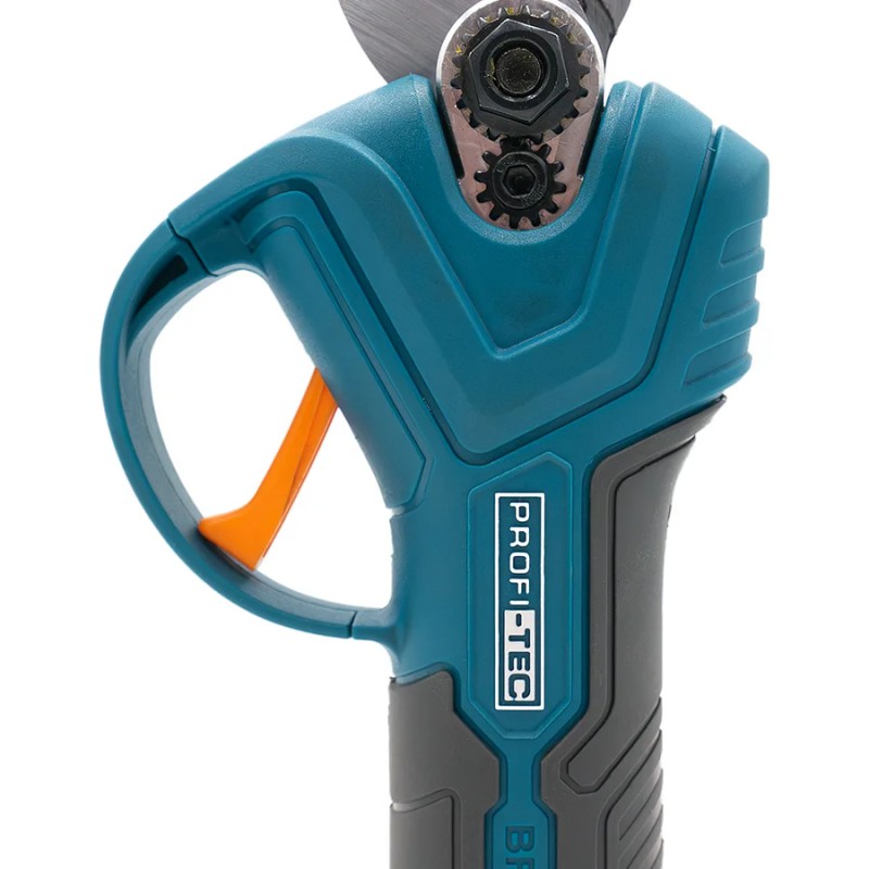 Акумуляторний секатор PROFI-TEC PES25 UltraCore (20 В, безщітковий двигун, різ 15 / 25 мм, 152 різ/хв) каркас, коробка, без акк та ЗП