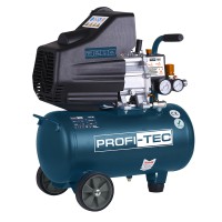 Компресор масляний PROFI-TEC OC-24 (1.5 кВт, 24 л, 8 бар, 195 л/хв, 1 циліндр)