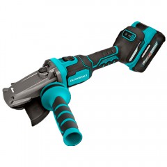 Машина шлифовальная угловая аккумуляторная Grand МШУ-20BL/LH низкопрофильный редуктор (АКБ 1шт), 20В/4Ач, 125мм