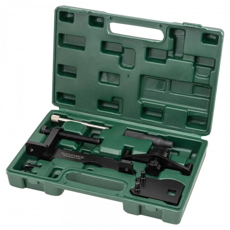 Набір фіксаторів для обслуговування двигунів Opel Vauxhall Saab 7 предметів (2.0, 2.2DTI, SAAB 2.2TID), в кейсі ROCKFORCE RF-401337