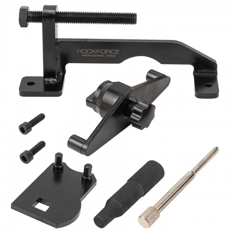 Набір фіксаторів для обслуговування двигунів Opel Vauxhall Saab 7 предметів (2.0, 2.2DTI, SAAB 2.2TID), в кейсі ROCKFORCE RF-401337