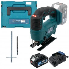 Акумуляторний лобзик PROFI-TEC PGS2080BL POWERLine (1×PT2040MP (4.0 Аг), зарядний пристрій)