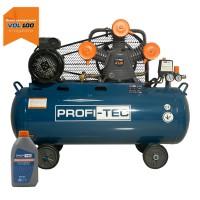 Компресор масляний PROFI-TEC OC-100W3 (100 л, 3.0 кВт, 530 л/хв)