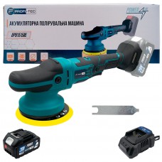 Акумуляторна ексцентрикова полірувальна машина PROFI-TEC DPO1515BL POWERLine (1×PT2040MP (4.0 Аг), зарядний пристрій)