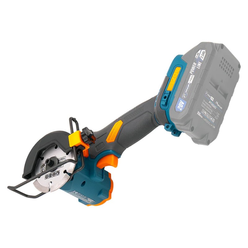 Акумуляторна універсальна дискова пила PROFI-TEC PWS390 UltraCore (1×PT2020VX (2.0 Аг), зарядний пристрій)