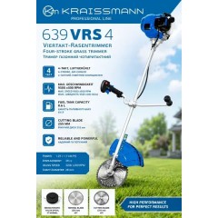 Четырехтактная Мотокоса бензиновая KRAISSMANN 639 VRS 4
