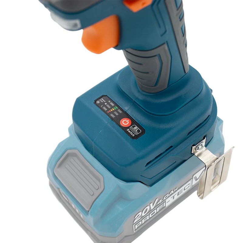 Аккумуляторный гайковерт PROFI TEC PTW1003 (1×PT2040VX (4.0 Ач), зарядное устройство, кейс)