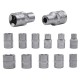 Alloid Base. Набір головок 1/4", 47 предм. 4-14 мм.