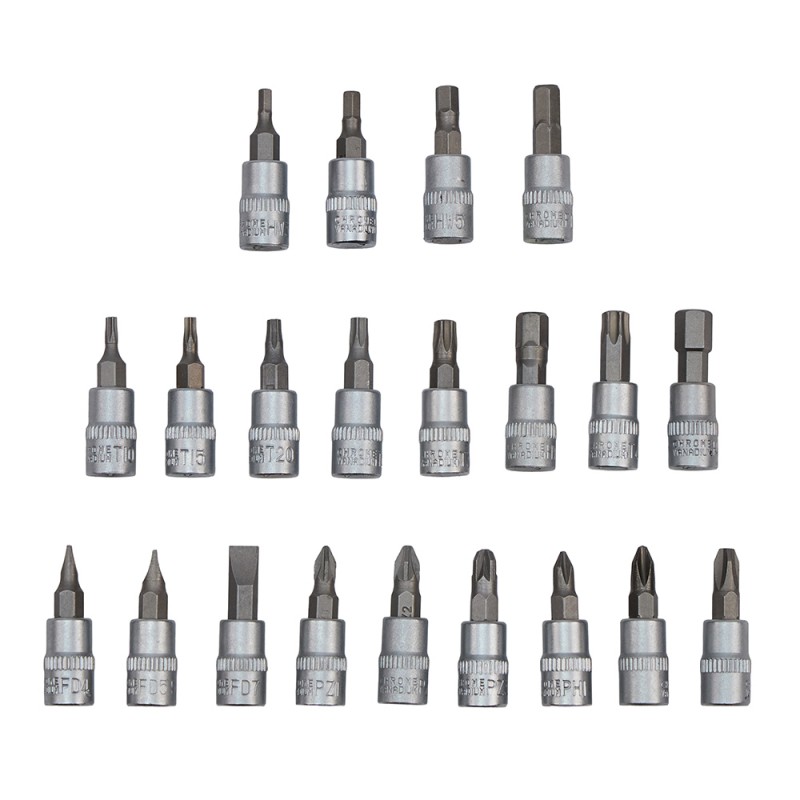 Alloid Base. Набір головок 1/4", 47 предм. 4-14 мм.