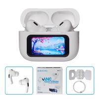 Навушники бездротові TWS BOROFONE BW76 White, bluetooth 5.4, ANC, сенсорний екран