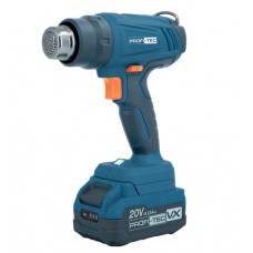 Акумуляторний фен PROFI-TEC PHG550 (20 В, 50-550 ºС, 100 - 200 л/хв, крок регулювання 10ºС) 1×PT2040VX (4.0 Аг), ЗП BC20V, Коробка