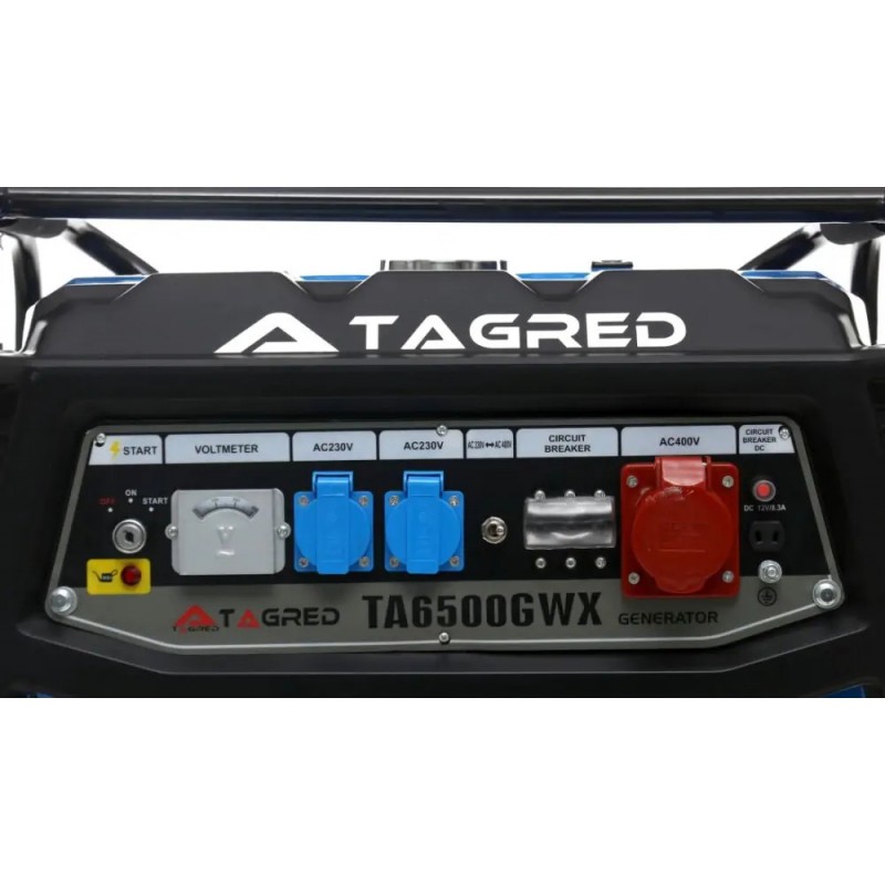 Бензиновий генератор TAGRED TA6500GWX 230/400 В, 6500 Вт з AVR